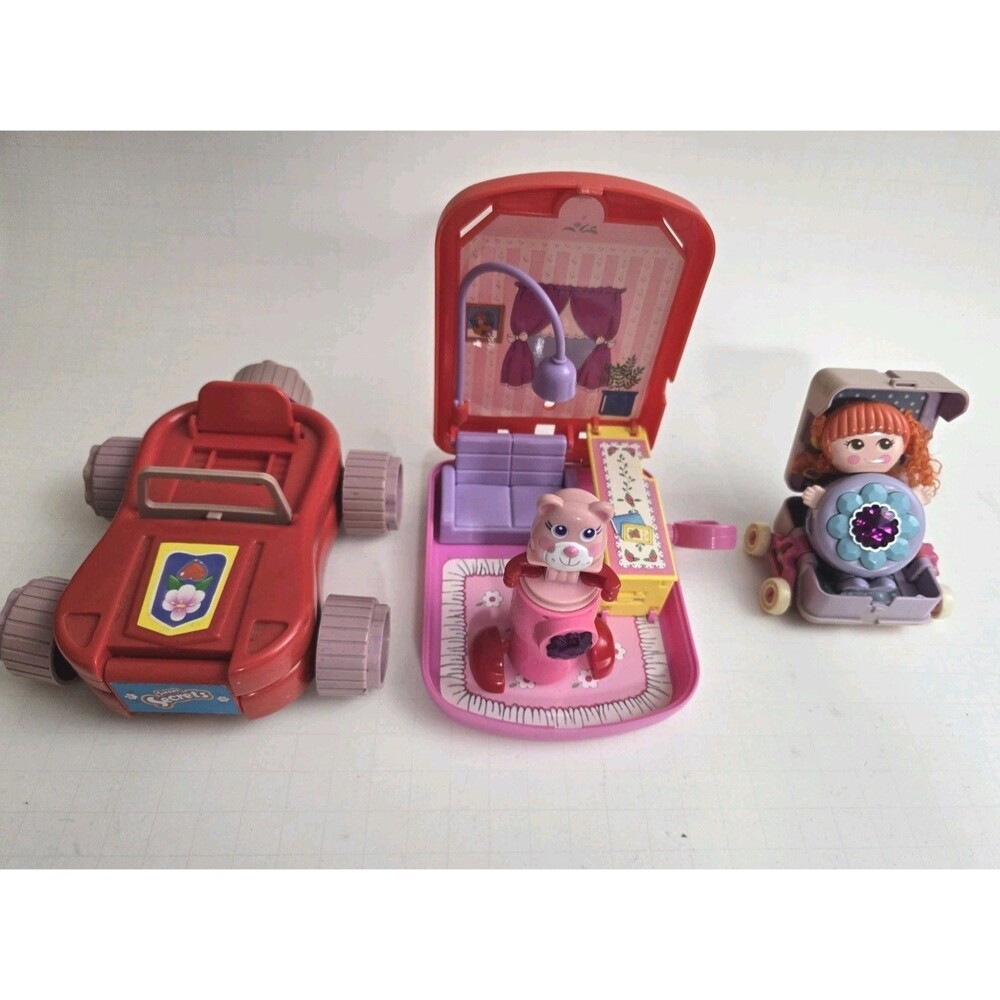Vintage Sweet Secrets Brush/Car Notepad/House, Baby Stroller, & Doll Galoob Toys